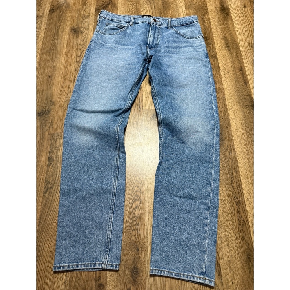 Indigo & Chino Jeans, Men's Size 34x30, Blue, Denim, Straight Leg, Pockets